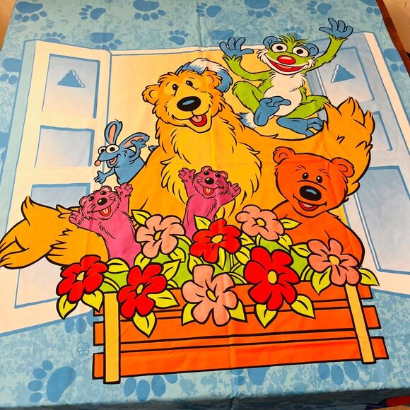 RARE Bear In the Big Blue House Duvet Cover 53"x77" UK Size Single Reversible - Picture 1 of 12